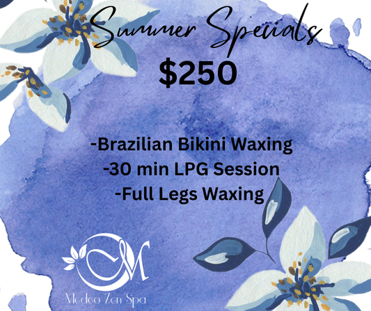 SUMMER SALE $250 Full Legs Wax, Brazilian Bikini Wax , 30 Min Lymphatic Drainage Massage