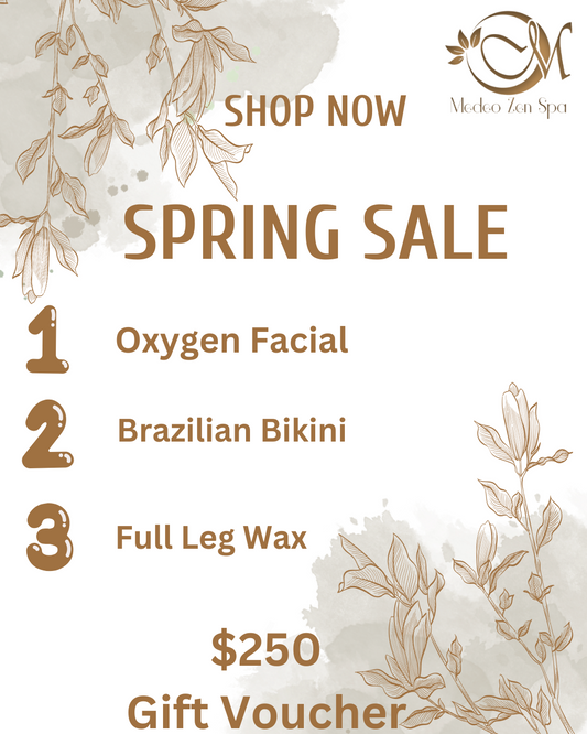 SPRING SALE $250 Oxygen Facial, Brazilian  Bikini Wax, Full Legs Wax